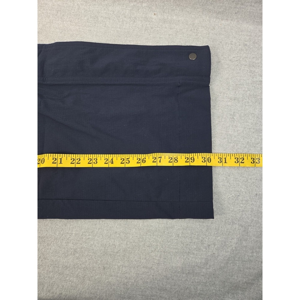 Athleta Trekkie M High Rise Parachute Pants Navy Blue Nylon Flex Waist Active - Picture 11 of 13